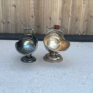X2 antique vintage sugar skuttles and one scoop - Image 5