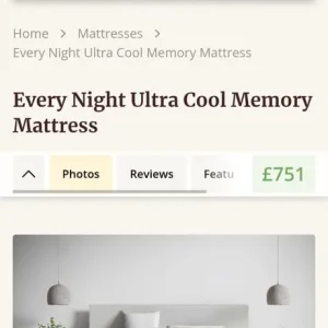 Every Night Ultra Cool Memory Mattress