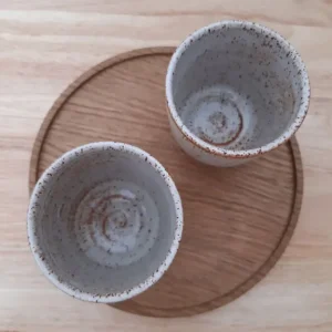 A pair of hand-thrown cups by Ximena Heasman - Image 2