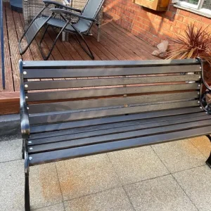 Cast iron garden bench - Image 4