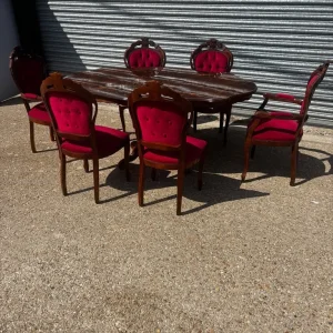 Solid Wood Dining Table and 6 Chairs