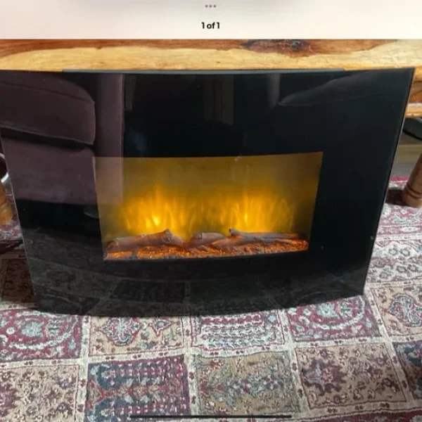 Wall mounted electric fire