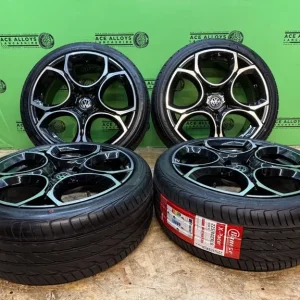 18" VW GTI Style Alloy Wheels with New Tyres – Fits A3 Caddy, Golf, Skoda - Image 2