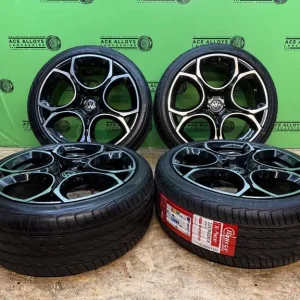 18" VW GTI Style Alloy Wheels with New Tyres – Fits A3 Caddy, Golf, Skoda - Image 7