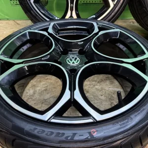 18" VW GTI Style Alloy Wheels with New Tyres – Fits A3 Caddy, Golf, Skoda - Image 8