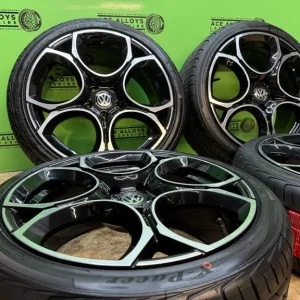 18" VW GTI Style Alloy Wheels with New Tyres – Fits A3 Caddy, Golf, Skoda