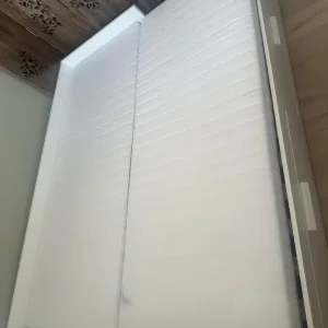 IKEA BRIMNES white pull out day bed with 2 mattresses - Image 6