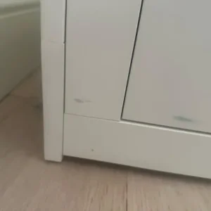 IKEA BRIMNES white pull out day bed with 2 mattresses - Image 7
