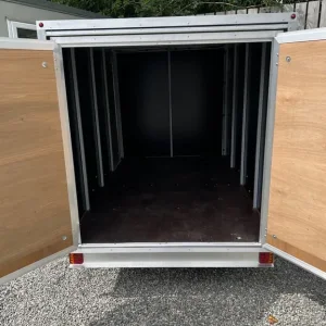 8ft x 5ft x 5ft Box Trailer with Front Door and Rear Barn Doors - Image 4