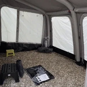 Westfield Vega 375 AIR awning - small tear in roof, patched