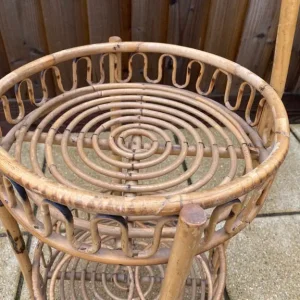 Vintage Cane Drinks Trolley - Image 5