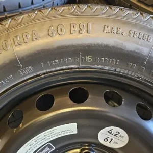 16-inch Space Saver Spare Wheel and Tyre for Mercedes BMW Mini Cooper - Image 3