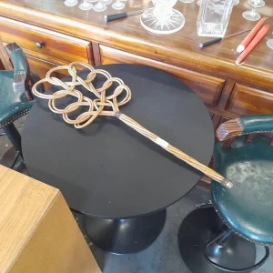 Vintage Rattan Cane Carpet Beater - Image 4