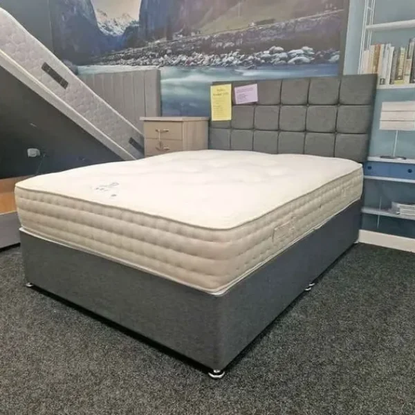 Double Divan Bed with Mattress – Ready to Use, No Assembly