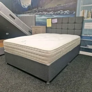 Double Divan Bed with Mattress – Ready to Use, No Assembly