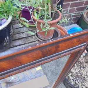 Large Old Mirror with Bevelled Glass, 40” x 28” - Image 4