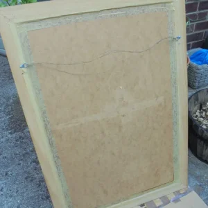 Large Old Mirror with Bevelled Glass, 40” x 28” - Image 6