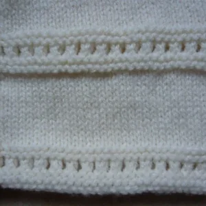 Cardigan - toddler girls' knit with eyelets and buttons - Image 2