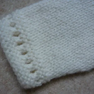 Cardigan - toddler girls' knit with eyelets and buttons - Image 4