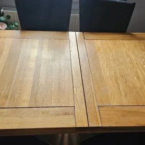 Oak Dining Table with Extension Panels - Image 2