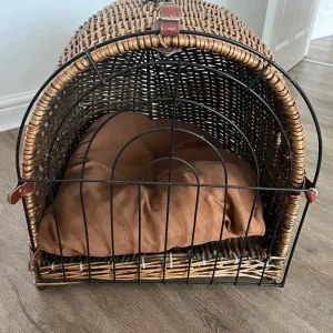 Wicker Pet Carrier Basket