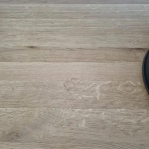 Solid oak table and 6 padded chairs - Image 8