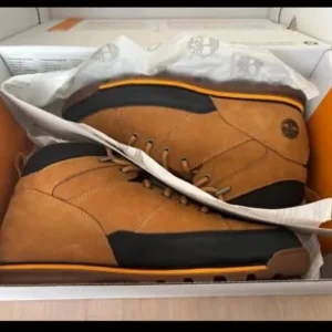 Timberland Euro Rock Mid Lace Hiker Boots Wheat Nubuck Men's Size 8 - Image 5