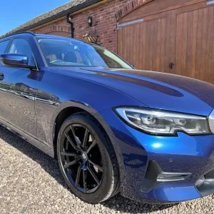 2020 BMW 3 Series 2.0 Diesel Sport Touring Estate – Mediterranean Blue with Leather Interior - Image 1
