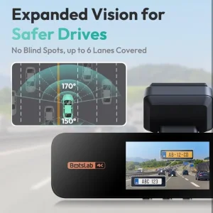 4K Dash Cam Front and Rear with Night Vision and GPS - Image 5