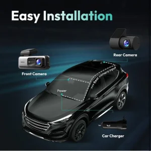 4K Dash Cam Front and Rear with Night Vision and GPS - Image 7