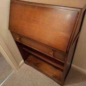 Oak Bureau in Dark Wood - Image 4