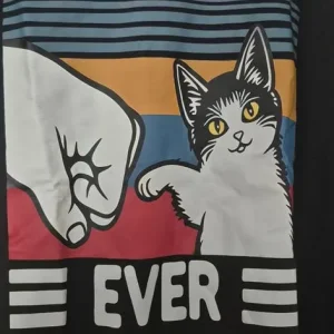 Mens tshirt - Best Cat dad ever - Image 2
