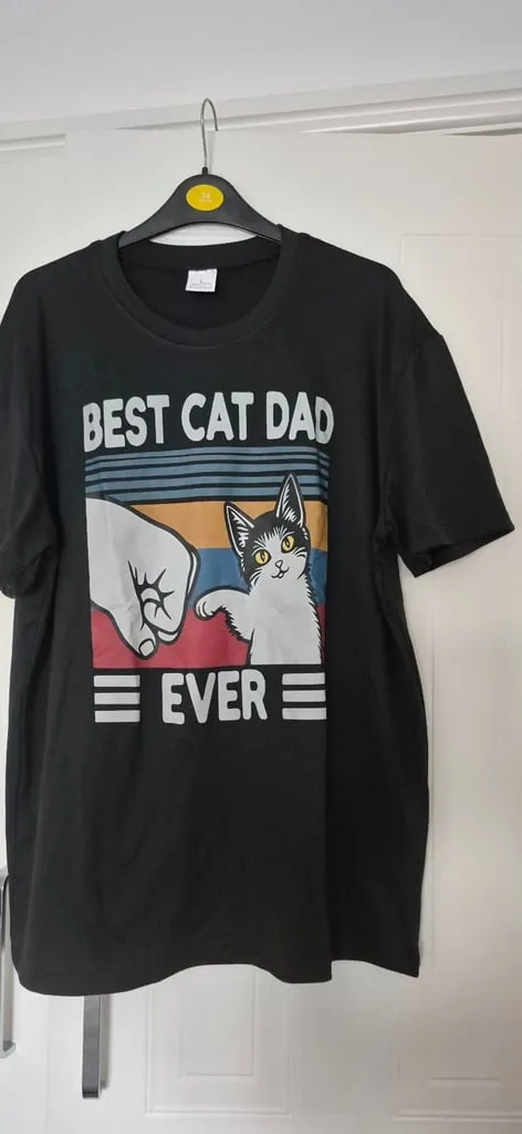 Mens tshirt - Best Cat dad ever