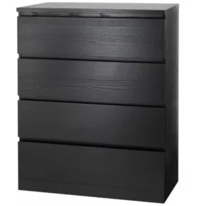 2x Malm 4-Drawers Chests