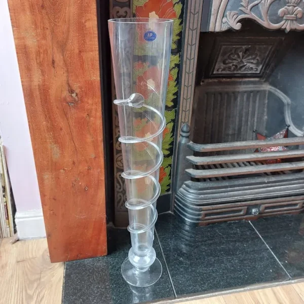 Large Glass Vase With Trailing Snake