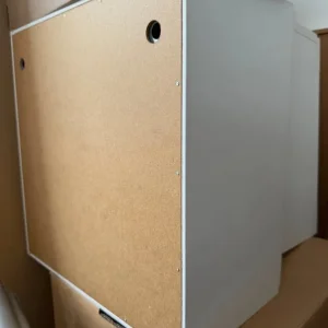 IKEA Brimnes White Square Glass Front Cabinet x 3 - Image 4