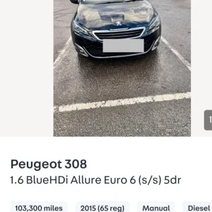 Peugeot 308 HDI 1.6 Euro 6 Manual - Image 8