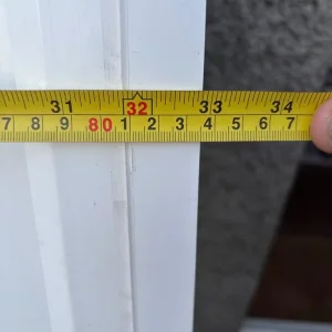 Used PVC door with stained glass - Image 2