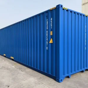 40ft High Cube Shipping Container - Gentian Blue RAL5010 - Image 3