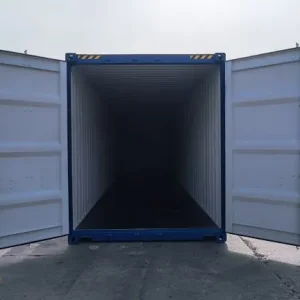 40ft High Cube Shipping Container - Gentian Blue RAL5010 - Image 4