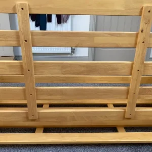 Solid Wood Futon Sofa Bed With Mattress And Cover - Image 5