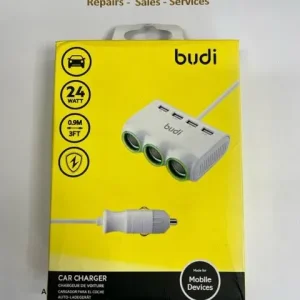 Budi 4 USB port with 3 car charger ports – 24W