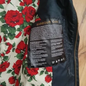 Barbour Childs Waxed Liberty Rose Print Jacket Size 10/11 L. With Label - Image 4
