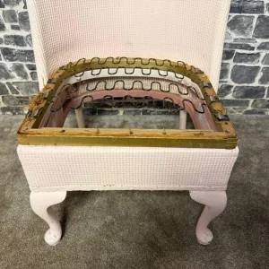 Pair of Vintage Lloyd Loom Style Chairs – Project Pieces - Image 7