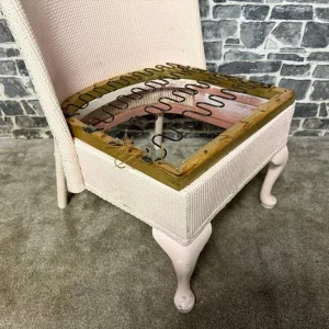 Pair of Vintage Lloyd Loom Style Chairs – Project Pieces - Image 8