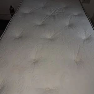 Single bed and mattress