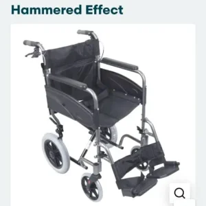 Aidapt Folding Push Wheelchair - Lightweight Aluminium with Hand Brakes - Image 8