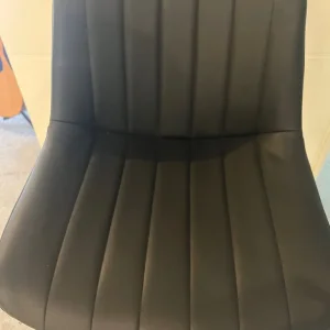 Black Breakfast Bar and Comfortable Stools - Image 5