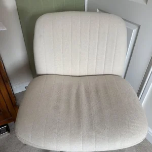 Fabric desk chair with wheels - Image 2