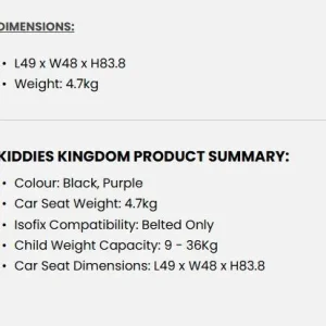 Joie Car Seat Group 1/2/3 - Image 8